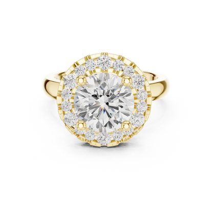 Mixed Shape Lab Grown Diamond Halo Ring