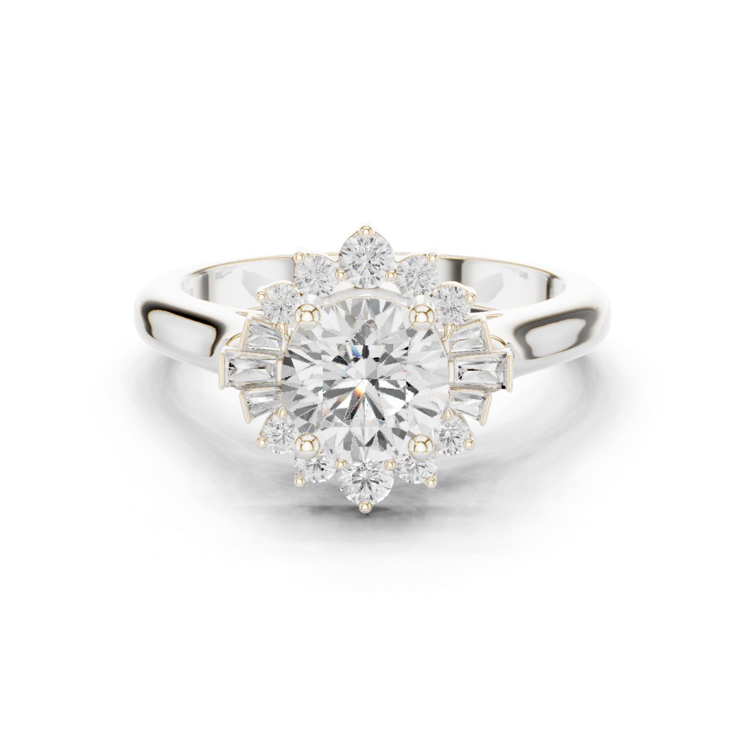 Round Halo Lab Grown Diamond Ring
