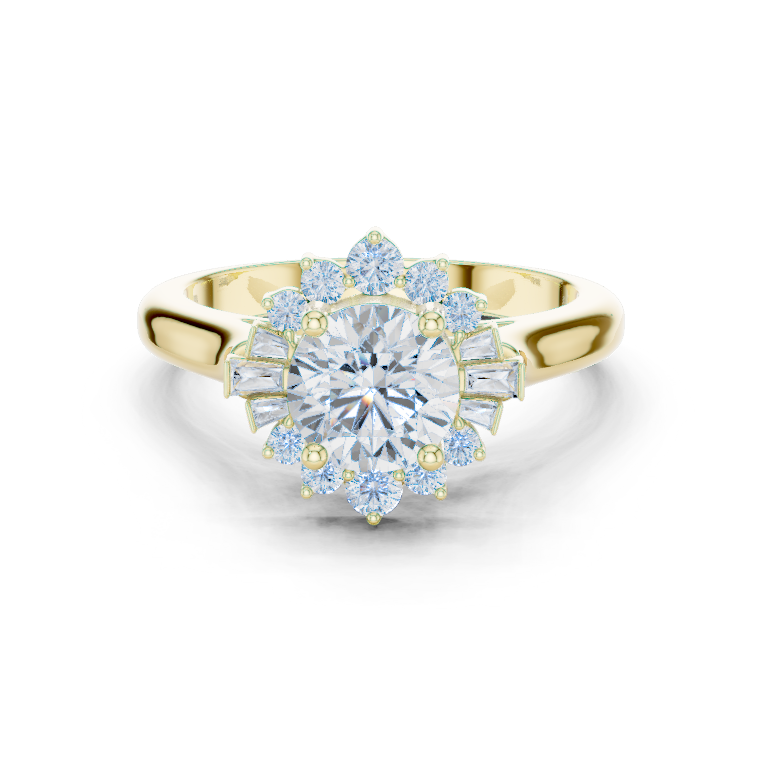 Round Halo Lab Grown Diamond Ring