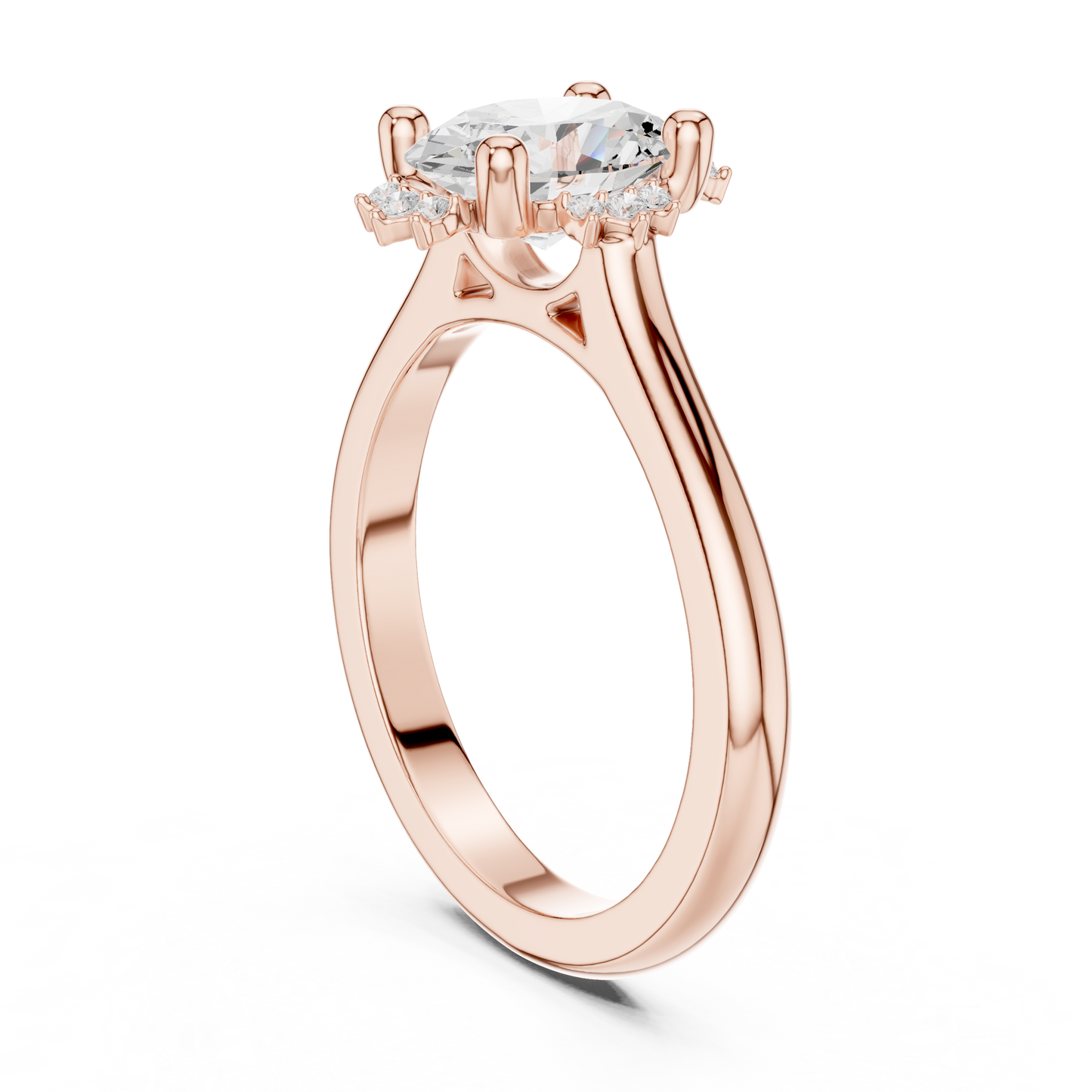 Mixed Shape Lab Grown Diamond Halo Ring