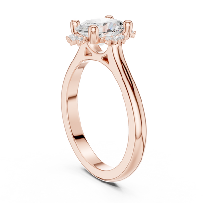Mixed Shape Lab Grown Diamond Halo Ring