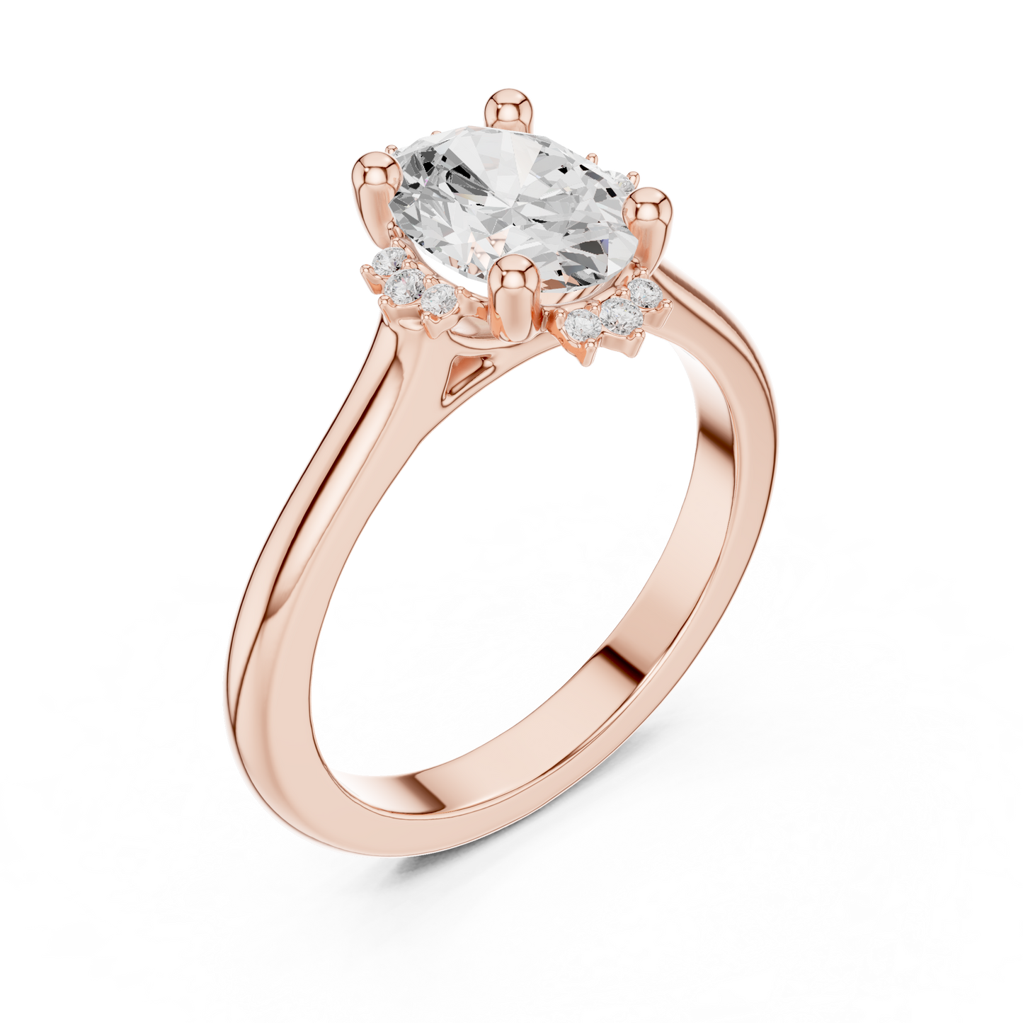 Mixed Shape Lab Grown Diamond Halo Ring