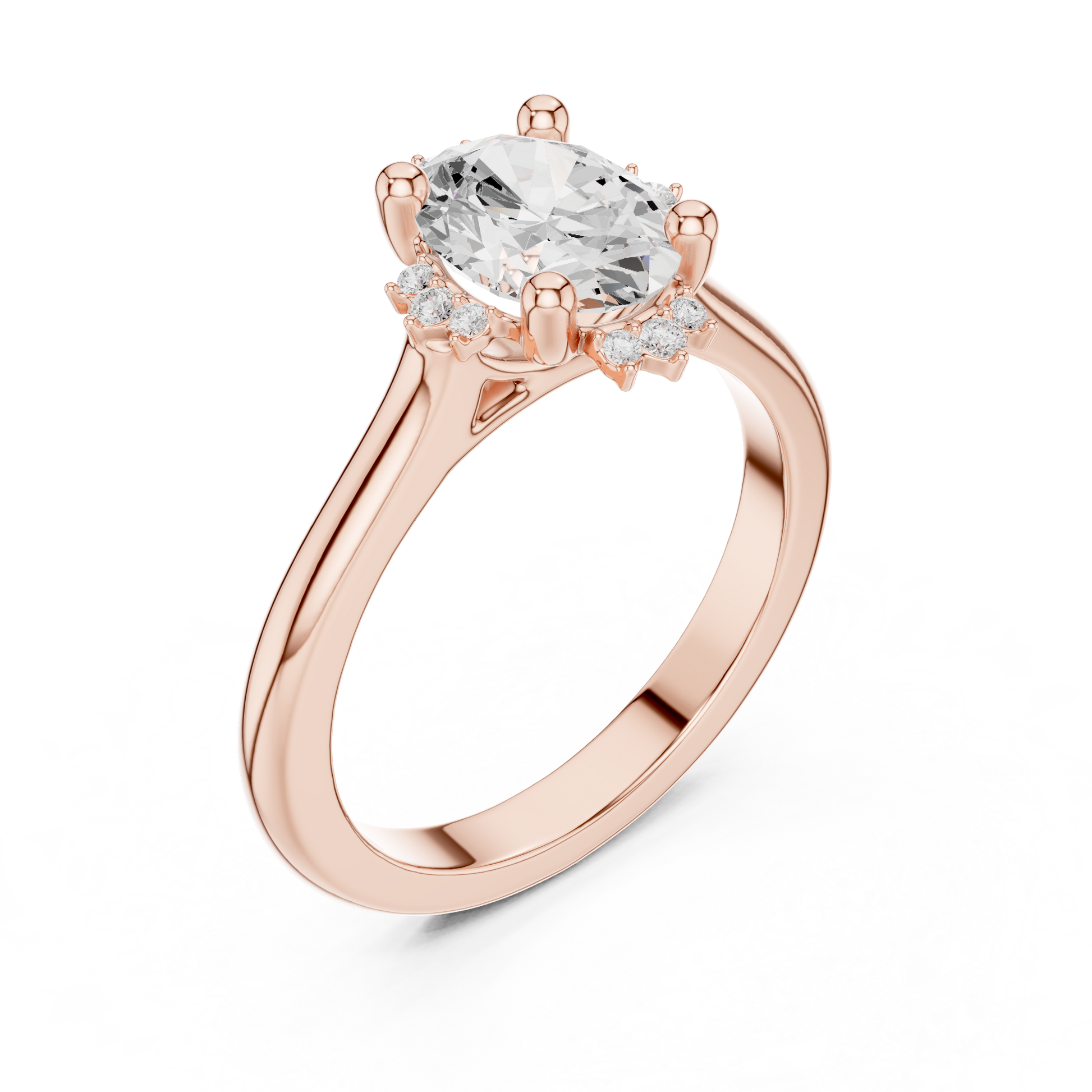 Mixed Shape Lab Grown Diamond Halo Ring