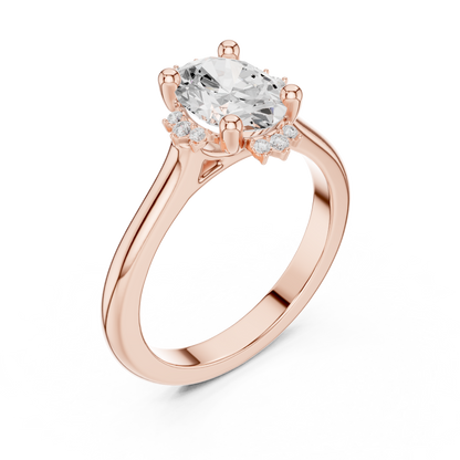 Mixed Shape Lab Grown Diamond Halo Ring