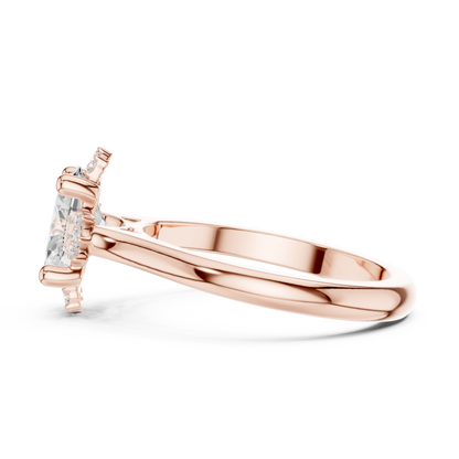 Mixed Shape Lab Grown Diamond Halo Ring
