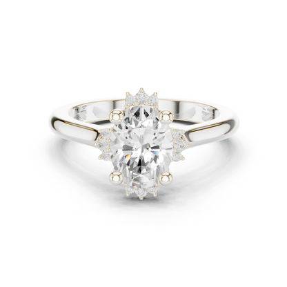 Mixed Shape Lab Grown Diamond Halo Ring