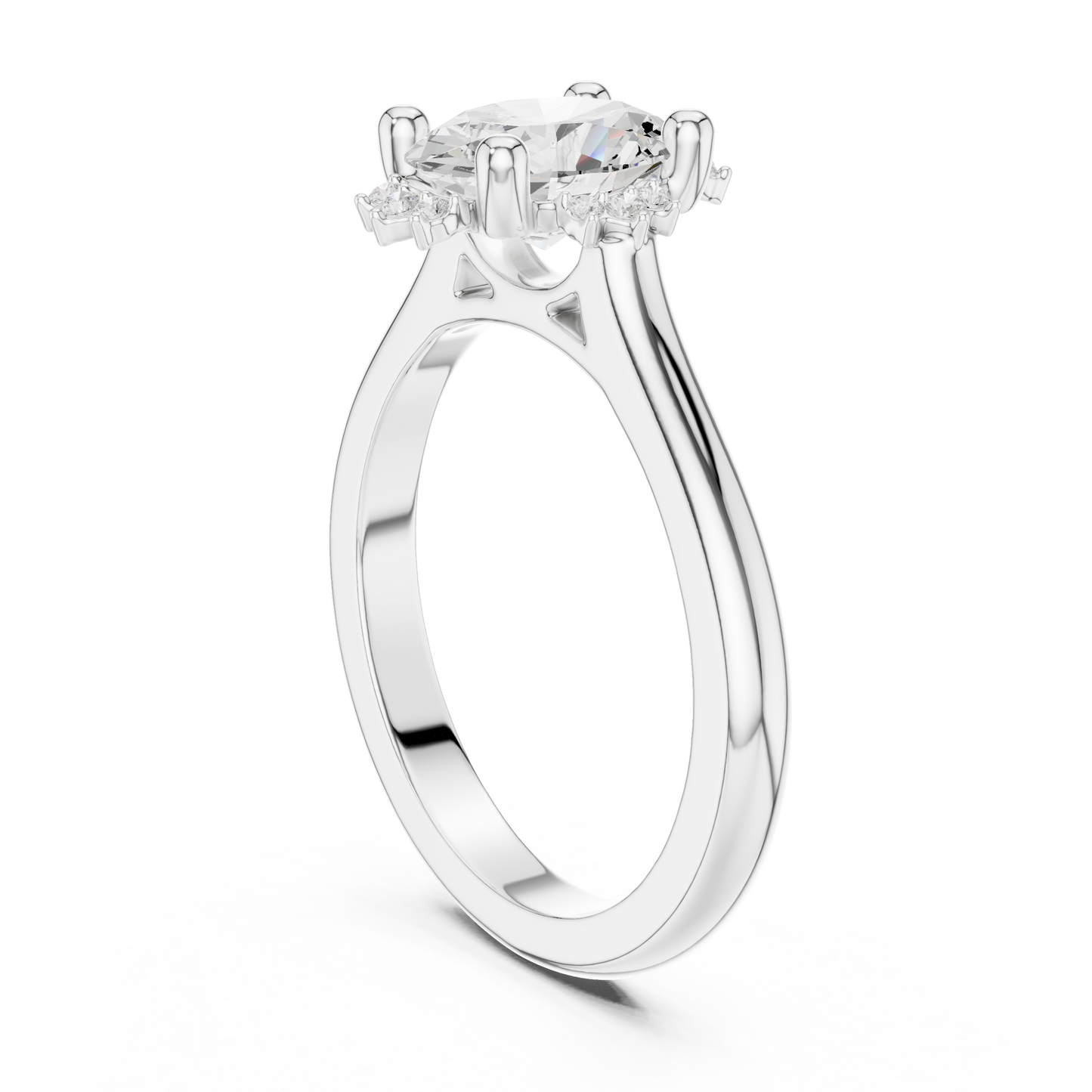 Mixed Shape Lab Grown Diamond Halo Ring