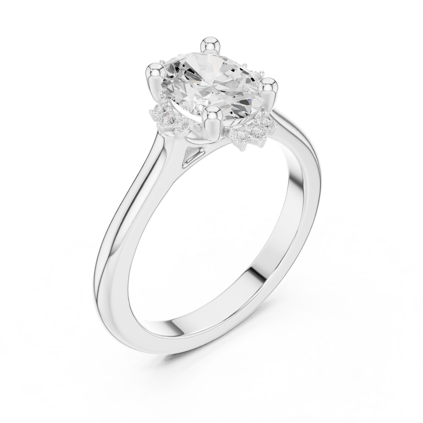 Mixed Shape Lab Grown Diamond Halo Ring