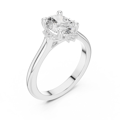 Mixed Shape Lab Grown Diamond Halo Ring