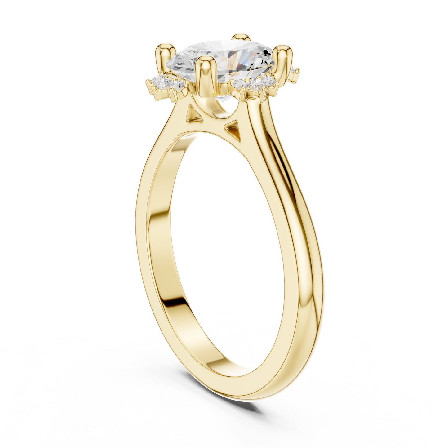 Mixed Shape Lab Grown Diamond Halo Ring