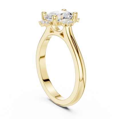 Mixed Shape Lab Grown Diamond Halo Ring