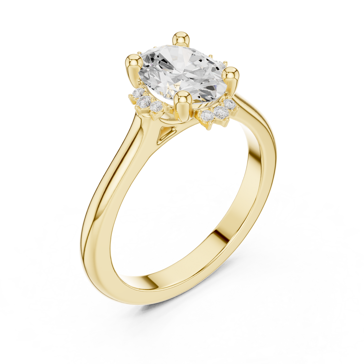 Mixed Shape Lab Grown Diamond Halo Ring