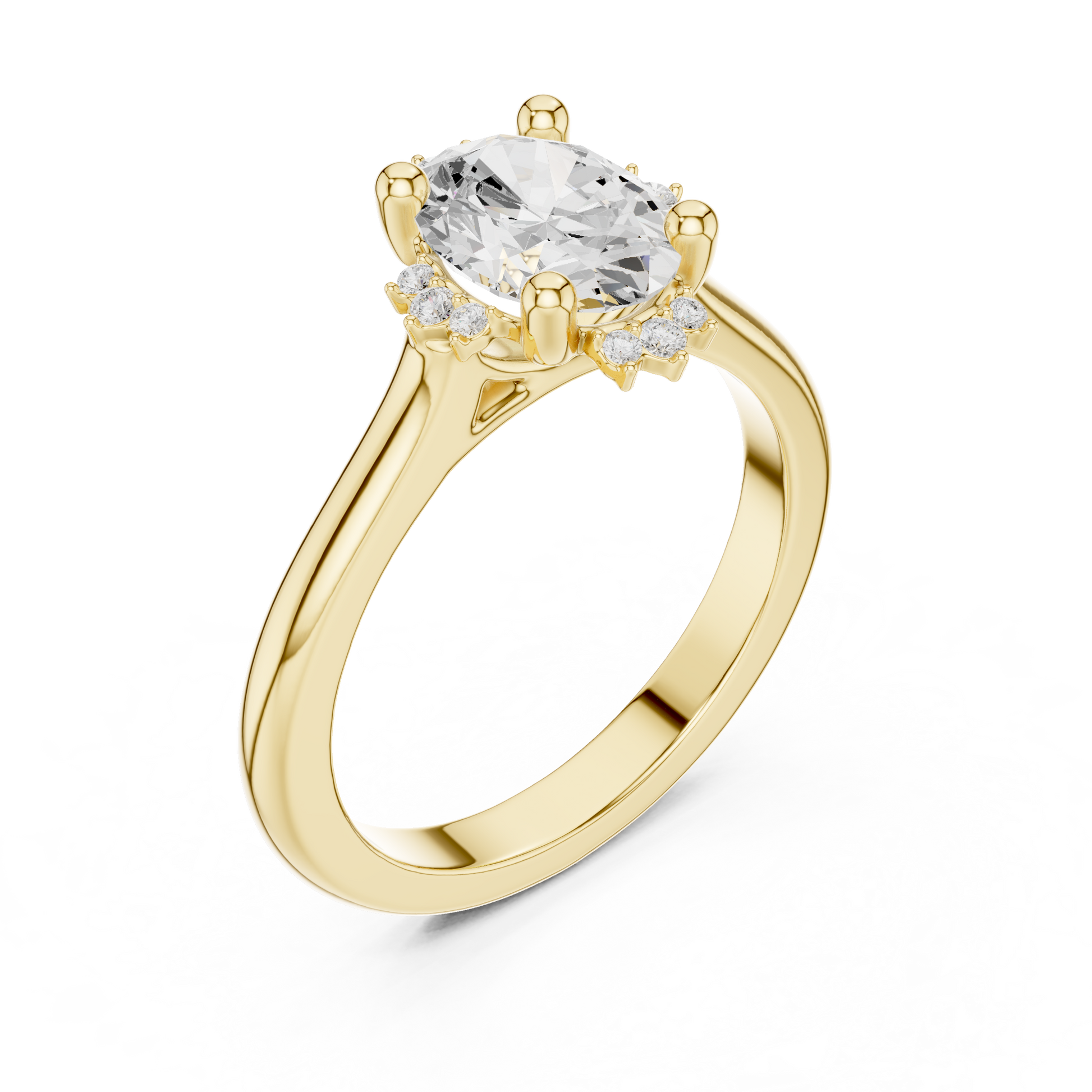 Mixed Shape Lab Grown Diamond Halo Ring