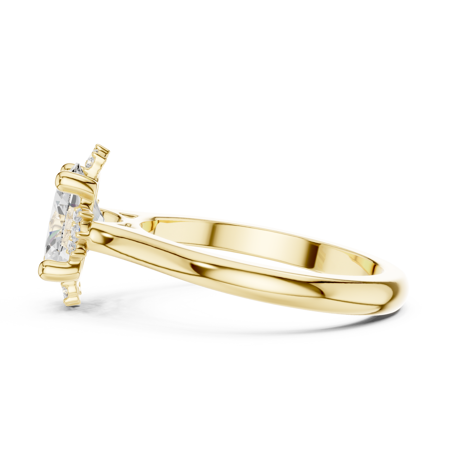Mixed Shape Lab Grown Diamond Halo Ring