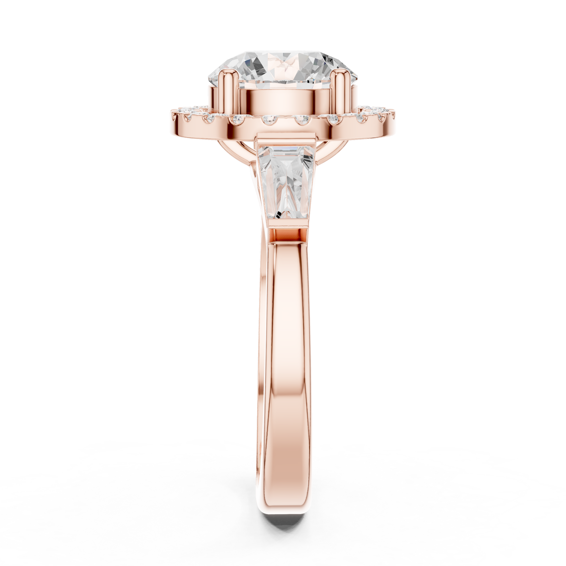 Round Halo Lab Grown Diamond Ring