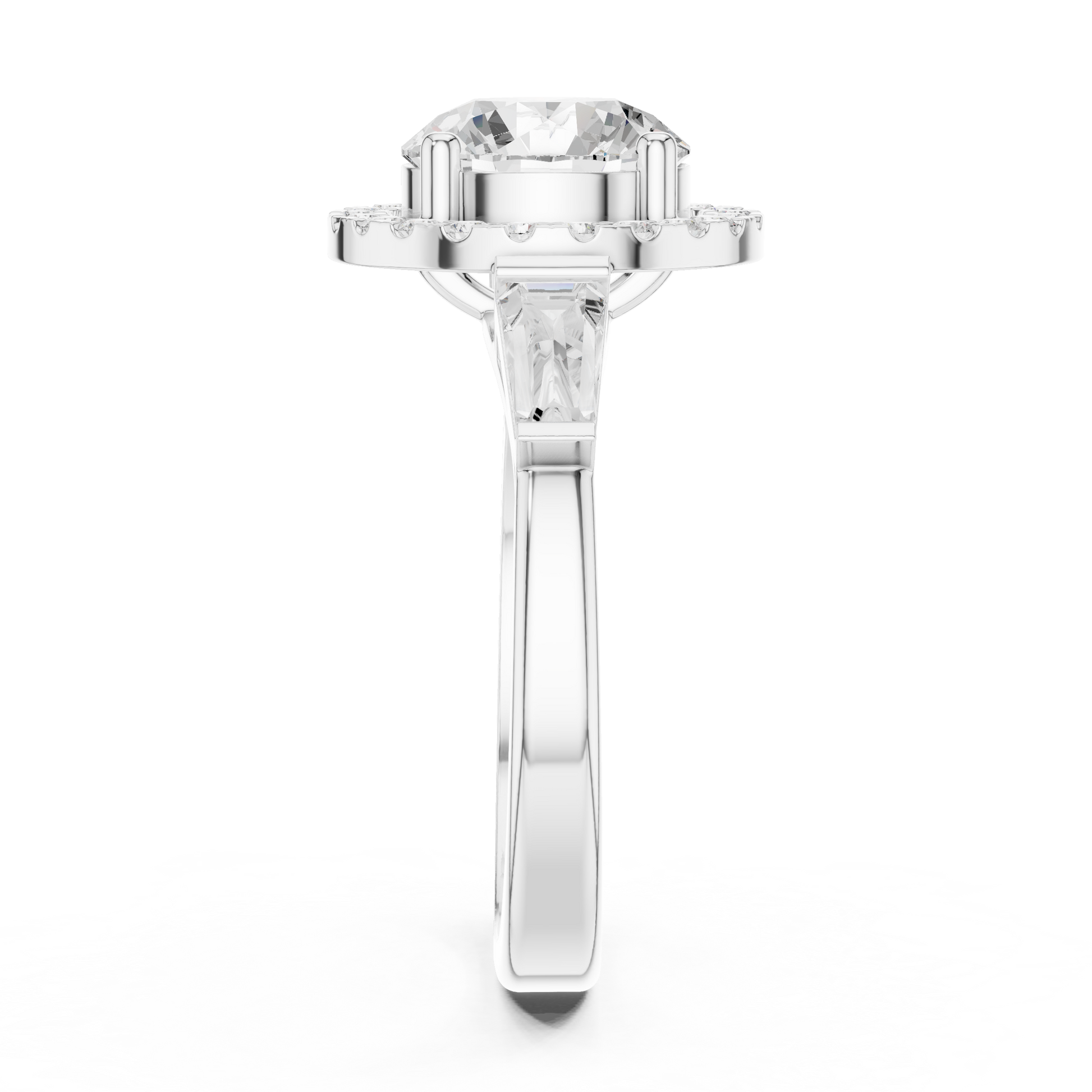 Round Halo Lab Grown Diamond Ring