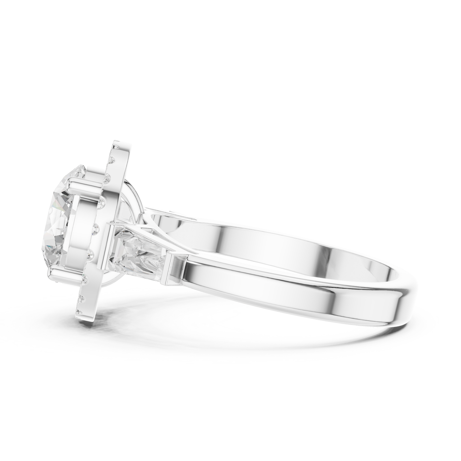 Round Halo Lab Grown Diamond Ring