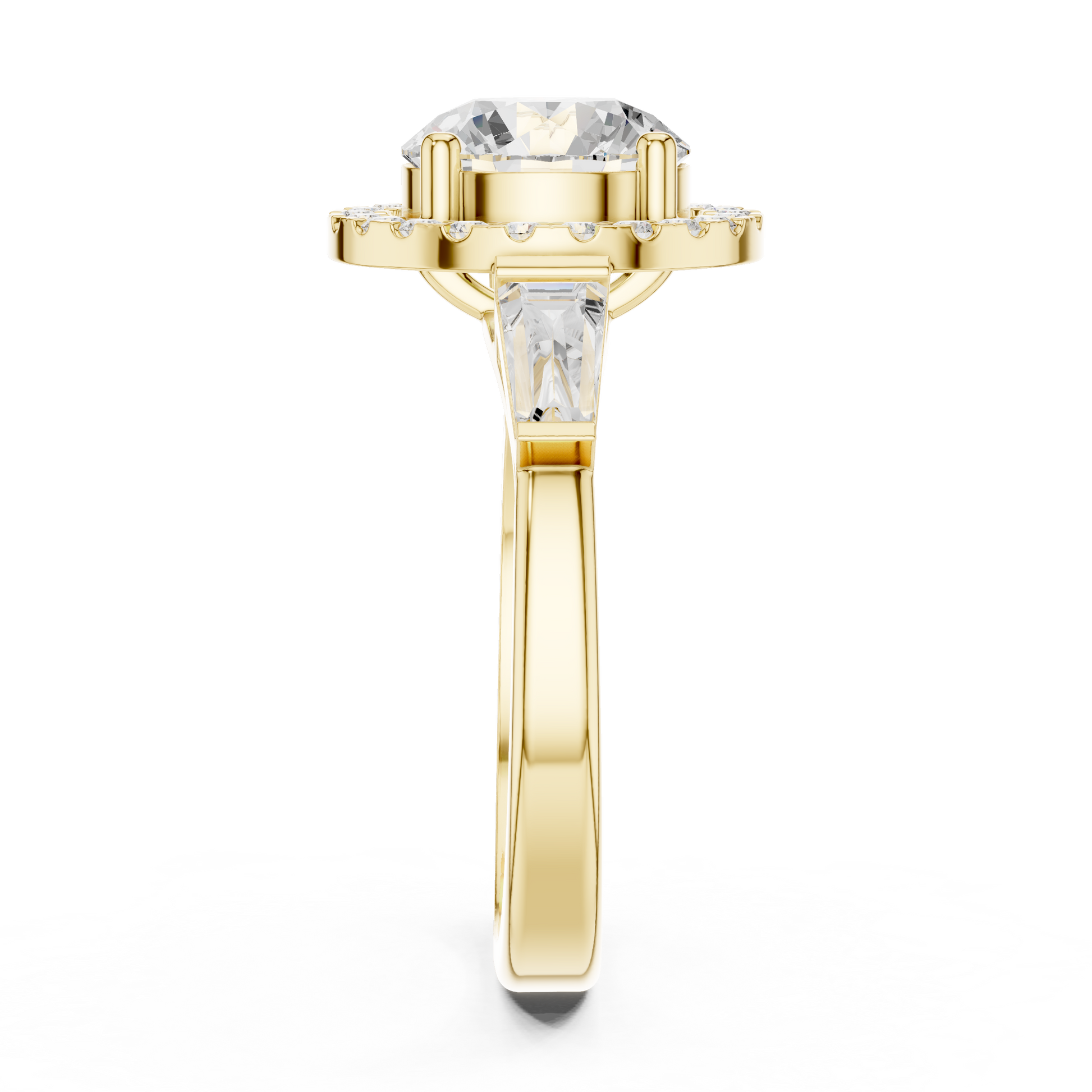 Round Halo Lab Grown Diamond Ring