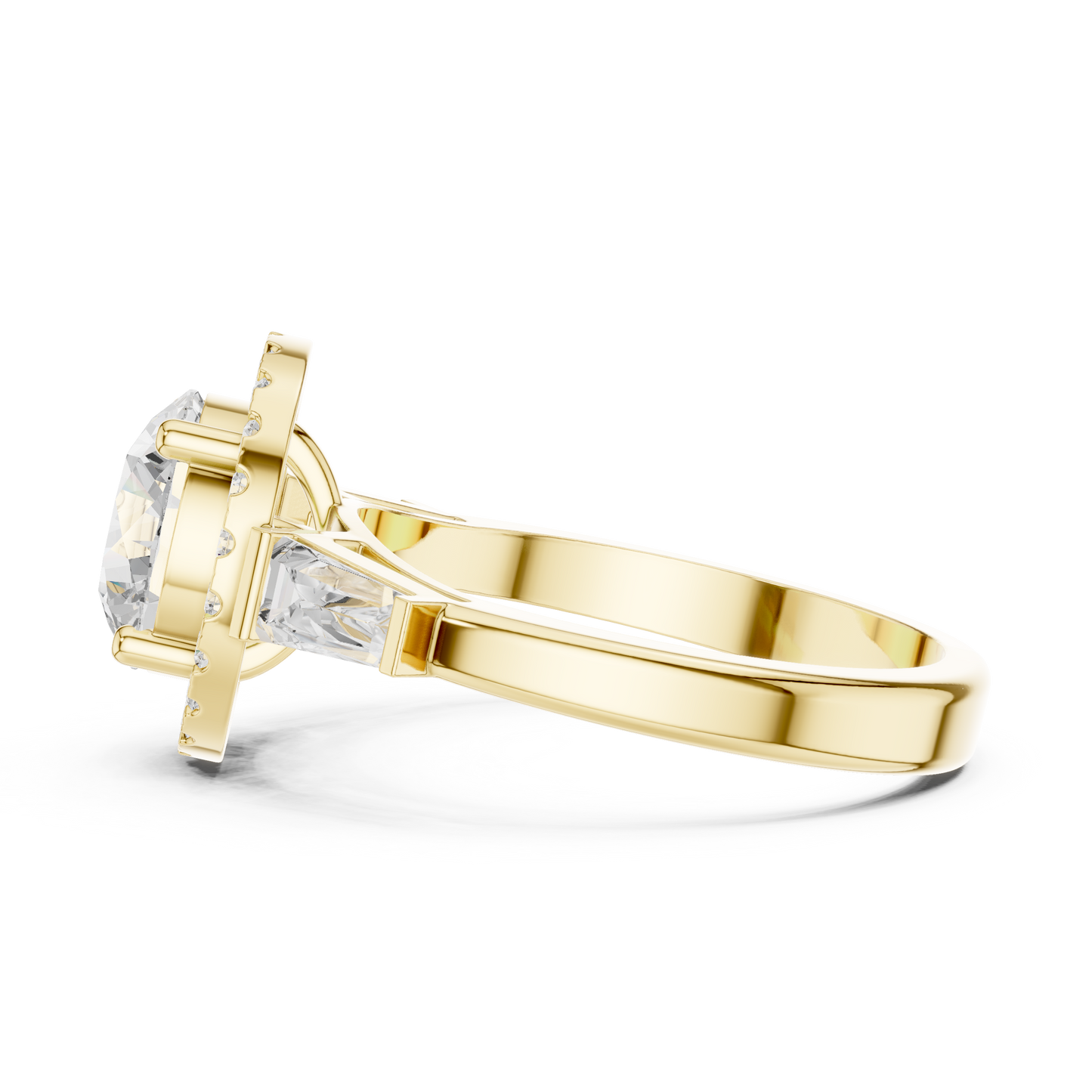 Round Halo Lab Grown Diamond Ring
