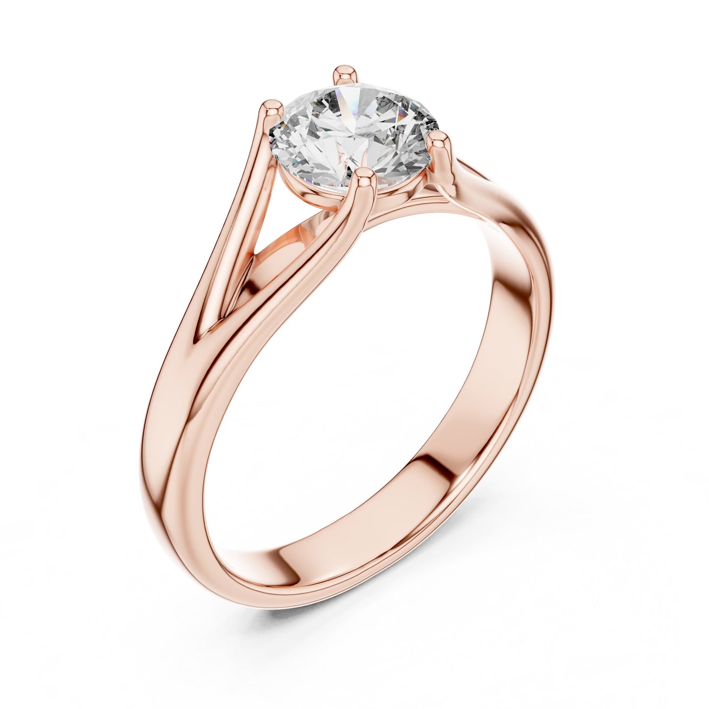 Round Solitaire Lab Grown Diamond Ring