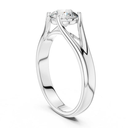 Round Solitaire Lab Grown Diamond Ring