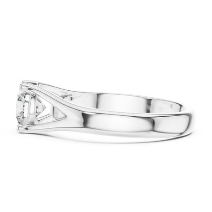 Round Solitaire Lab Grown Diamond Ring
