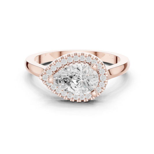 Mixed Shape Lab Grown Diamond Halo Ring
