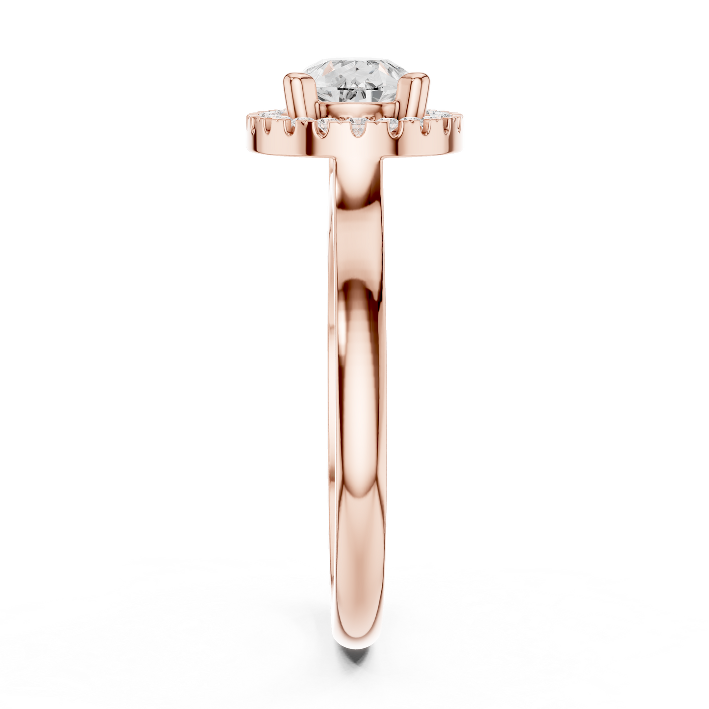 Mixed Shape Lab Grown Diamond Halo Ring