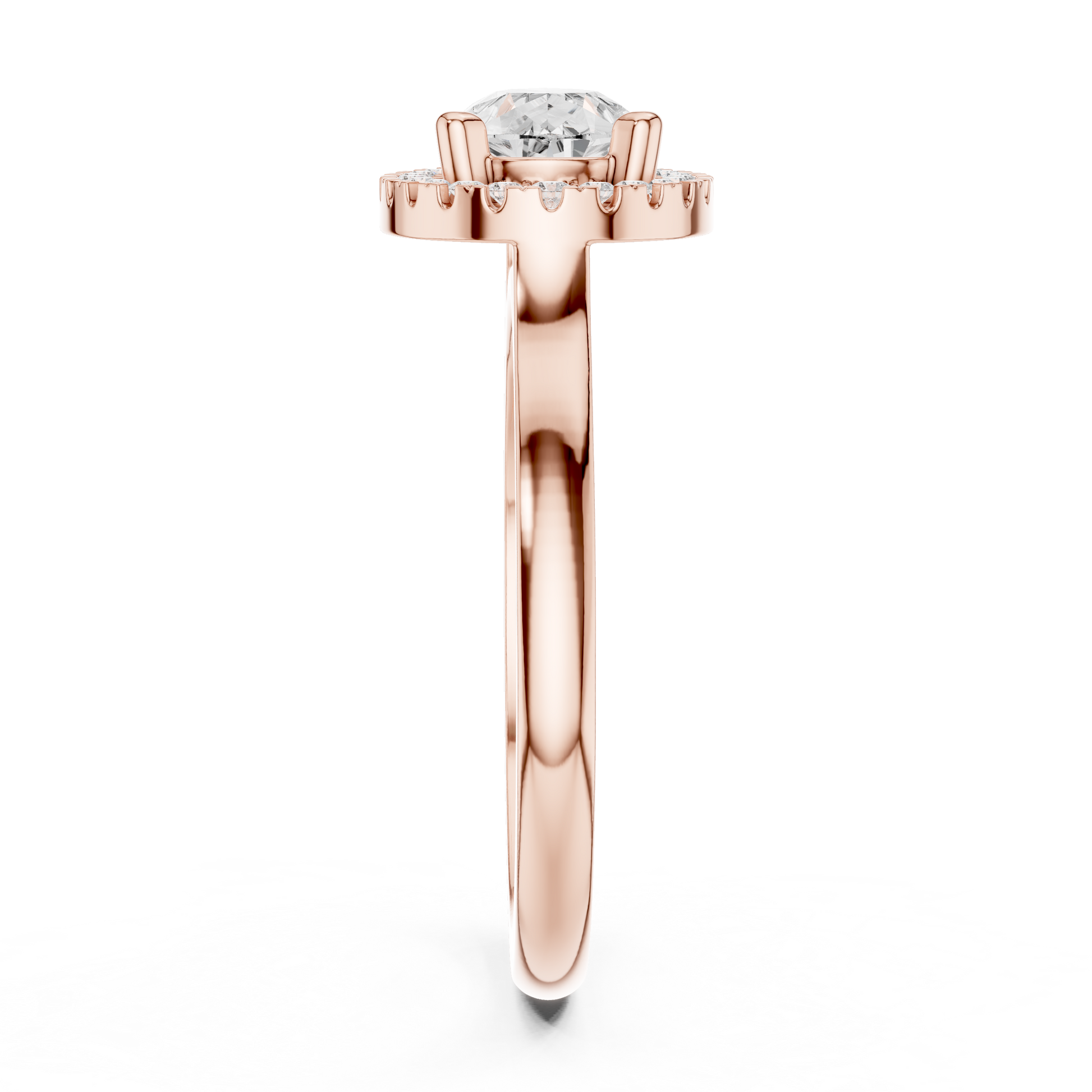 Mixed Shape Lab Grown Diamond Halo Ring