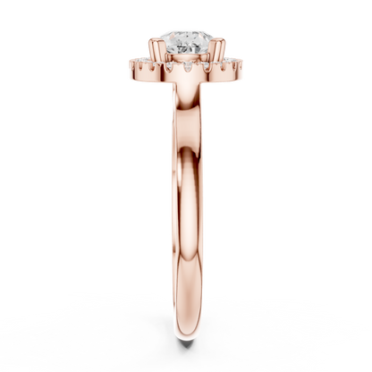 Mixed Shape Lab Grown Diamond Halo Ring