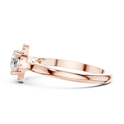 Mixed Shape Lab Grown Diamond Halo Ring