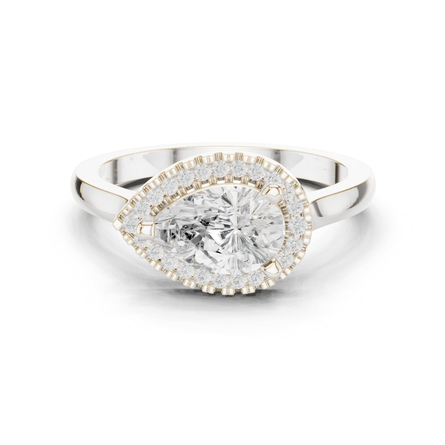 Mixed Shape Lab Grown Diamond Halo Ring
