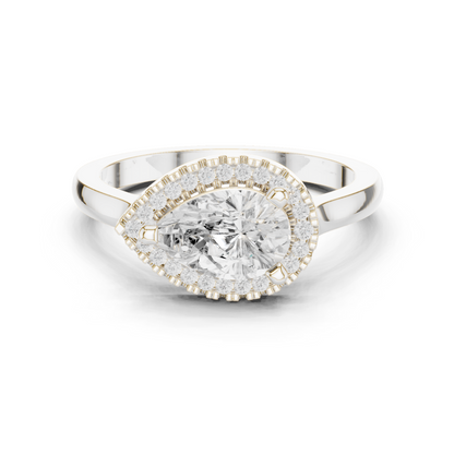 Mixed Shape Lab Grown Diamond Halo Ring
