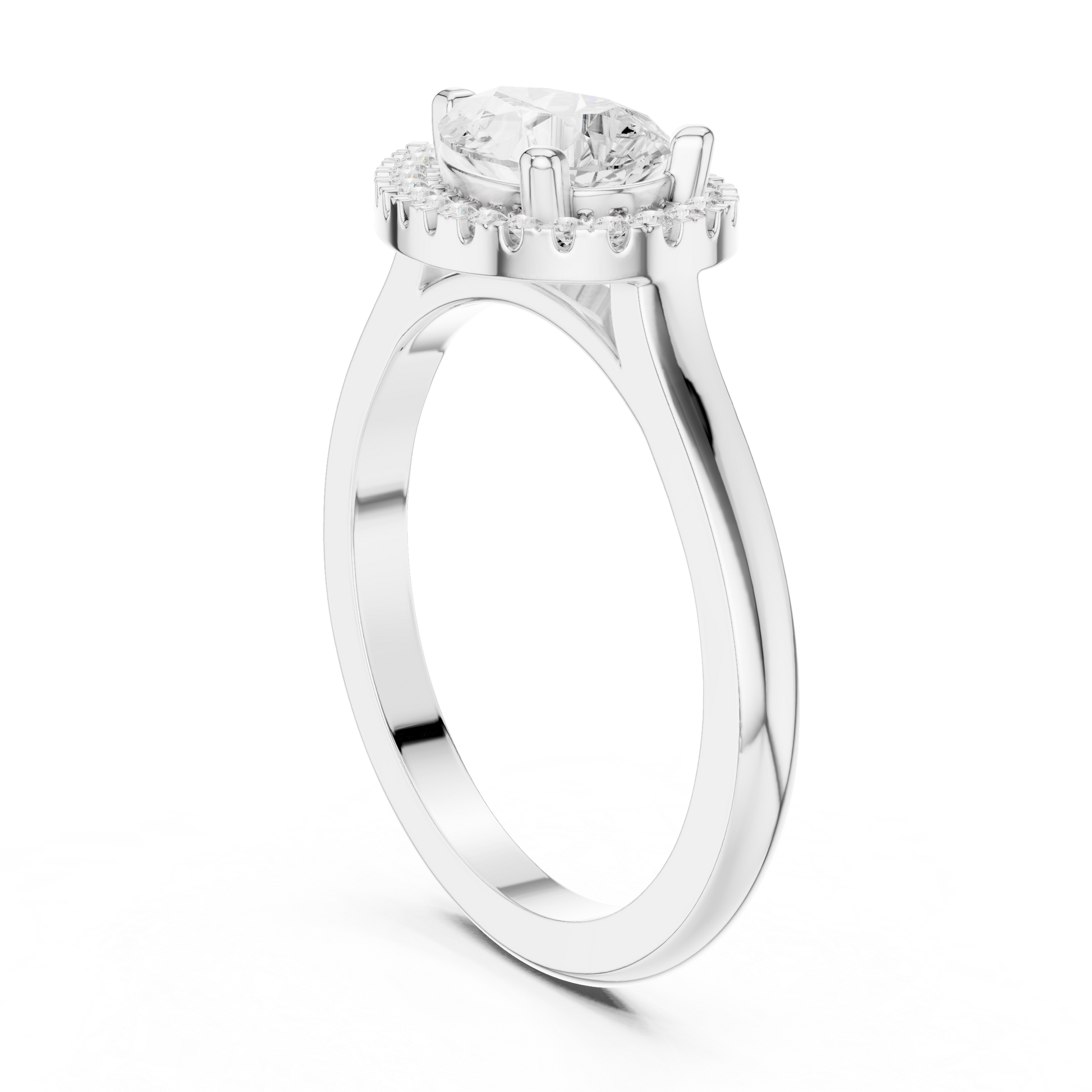 Mixed Shape Lab Grown Diamond Halo Ring