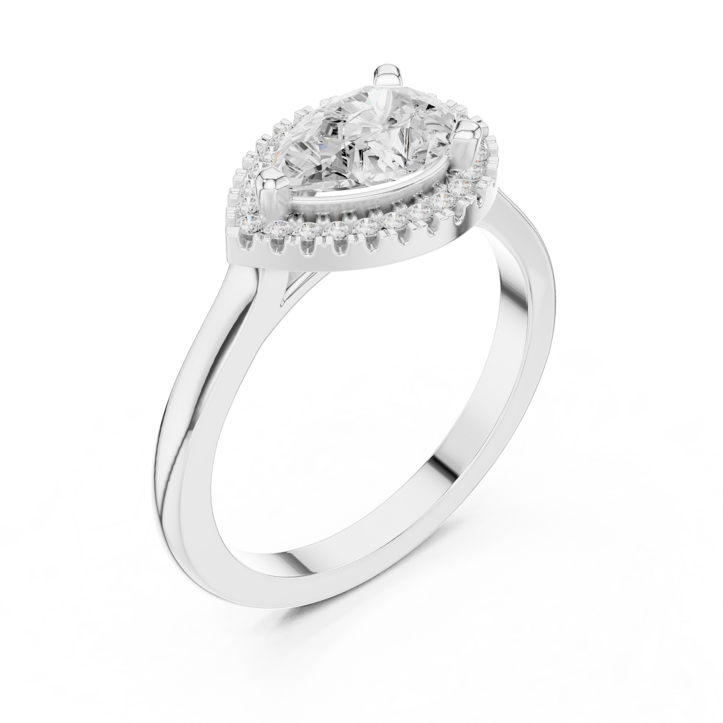 Mixed Shape Lab Grown Diamond Halo Ring