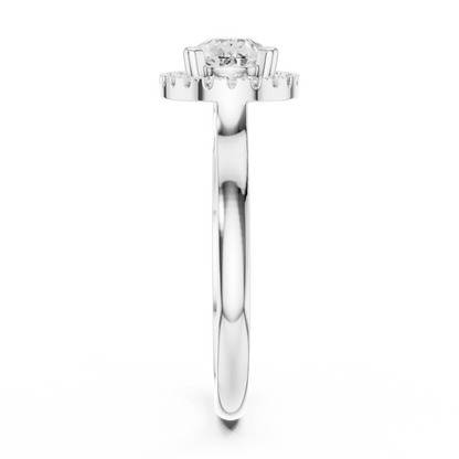 Mixed Shape Lab Grown Diamond Halo Ring