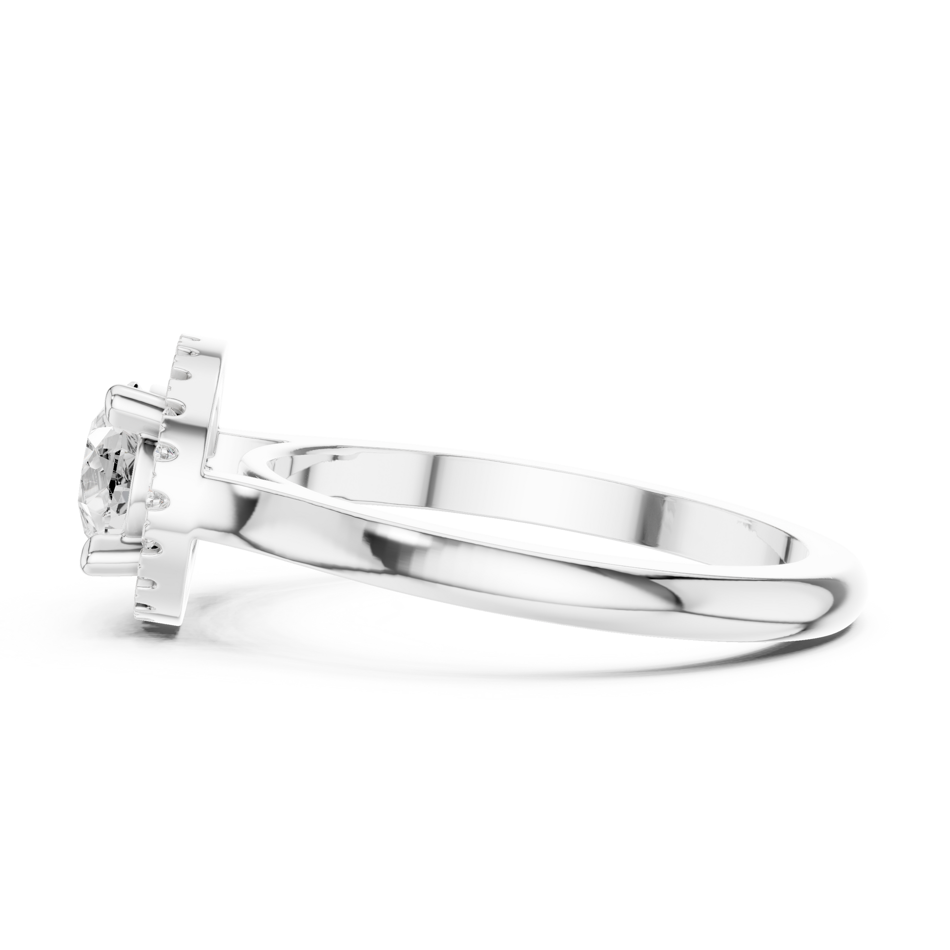 Mixed Shape Lab Grown Diamond Halo Ring