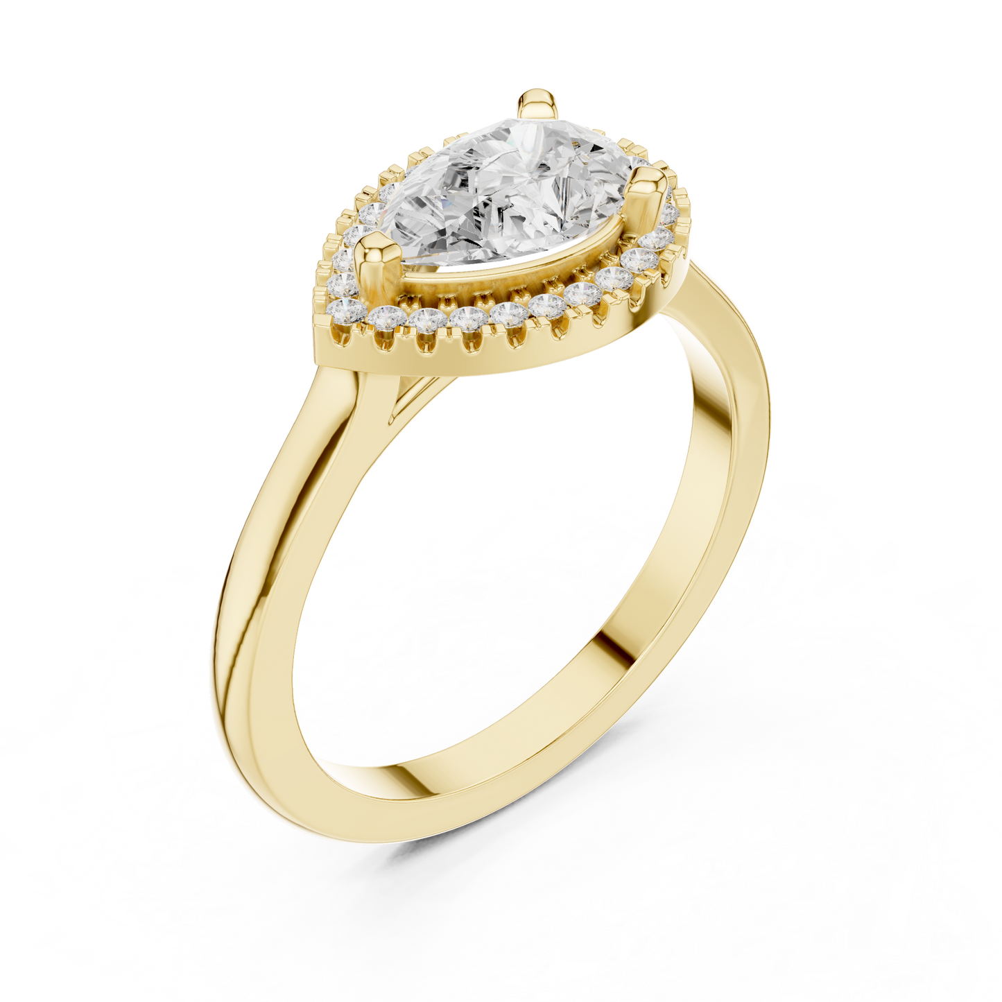 Mixed Shape Lab Grown Diamond Halo Ring