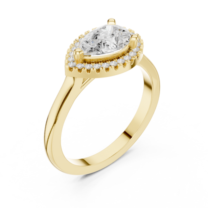 Mixed Shape Lab Grown Diamond Halo Ring