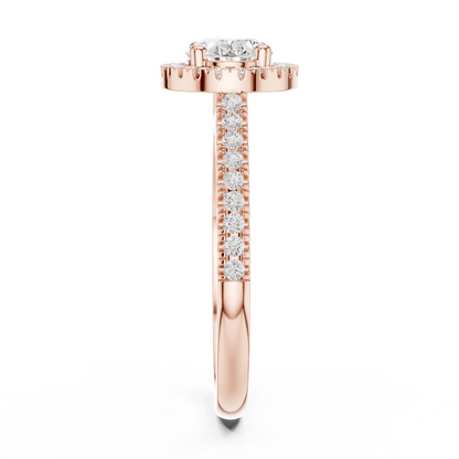 Mixed Shape Lab Grown Diamond Halo Ring