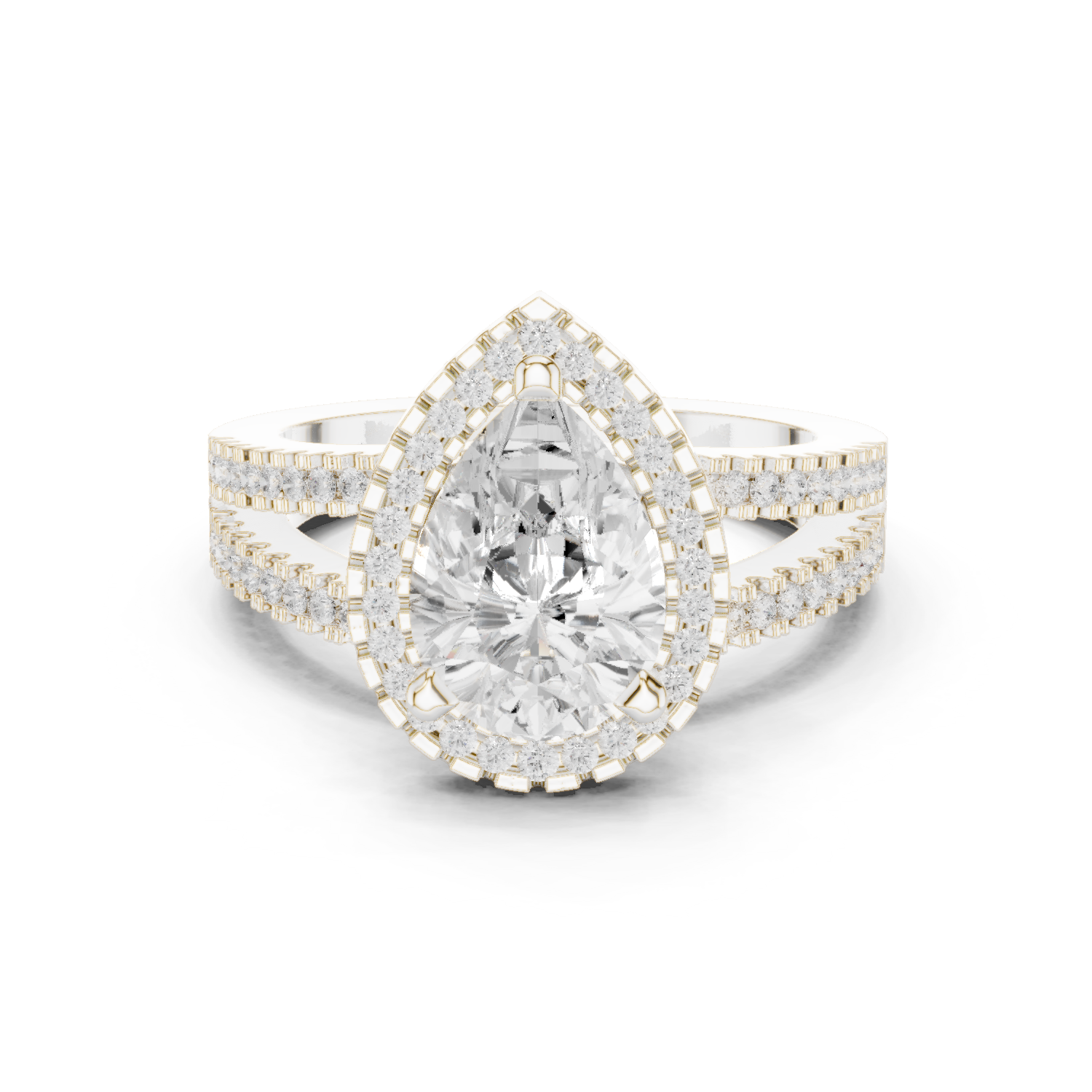 Round Halo Lab Grown Diamond Ring