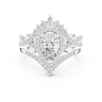 Mixed Shape Lab Grown Diamond Halo Ring
