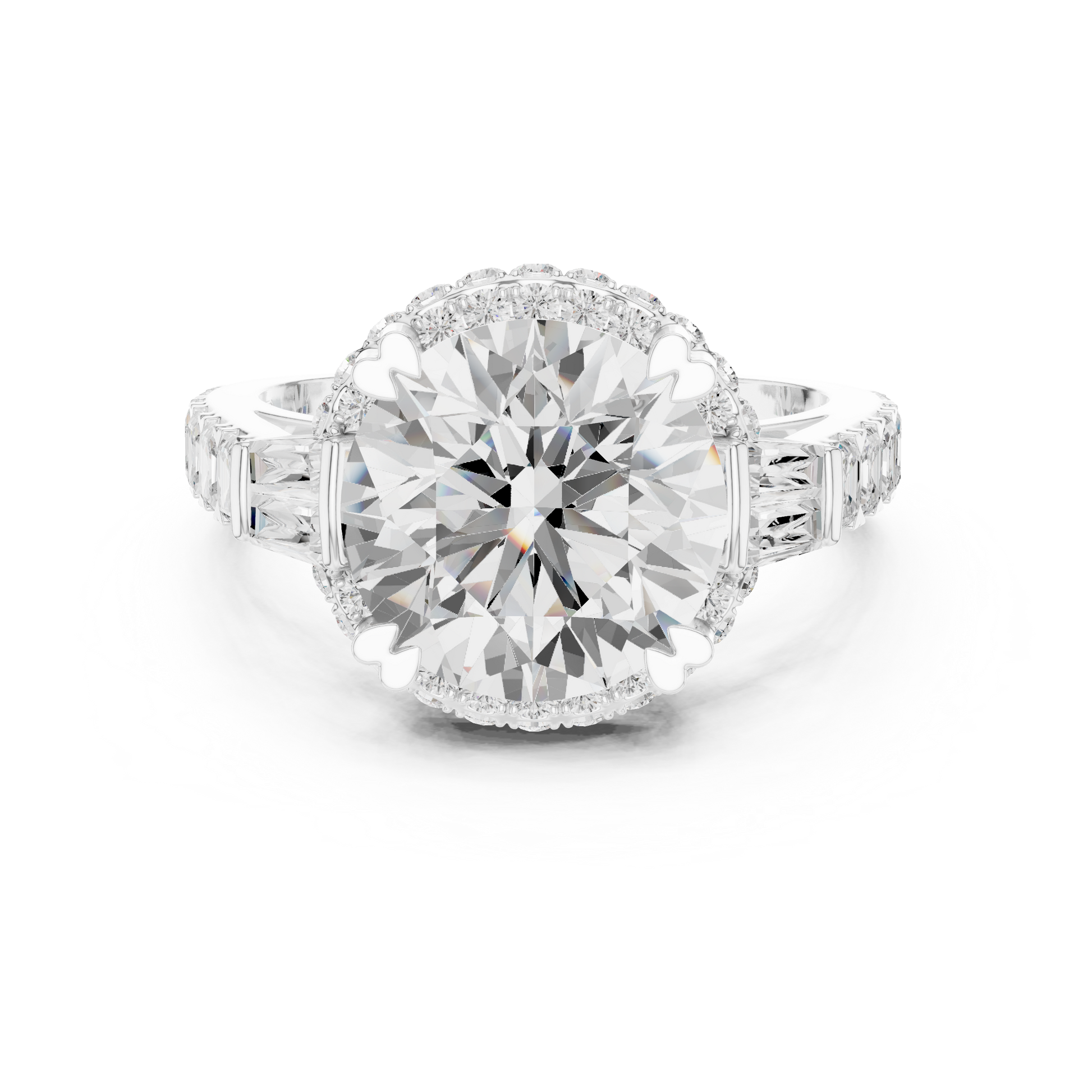 Mixed Shape Lab Grown Diamond Halo Ring