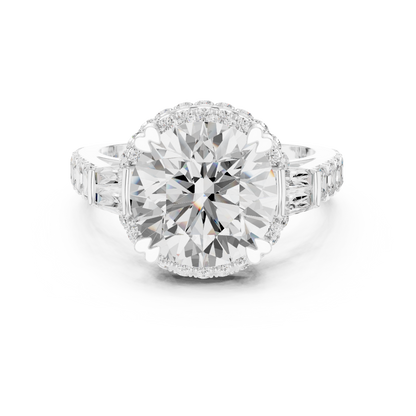 Mixed Shape Lab Grown Diamond Halo Ring