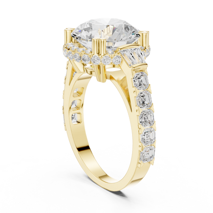Mixed Shape Lab Grown Diamond Halo Ring
