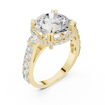Mixed Shape Lab Grown Diamond Halo Ring