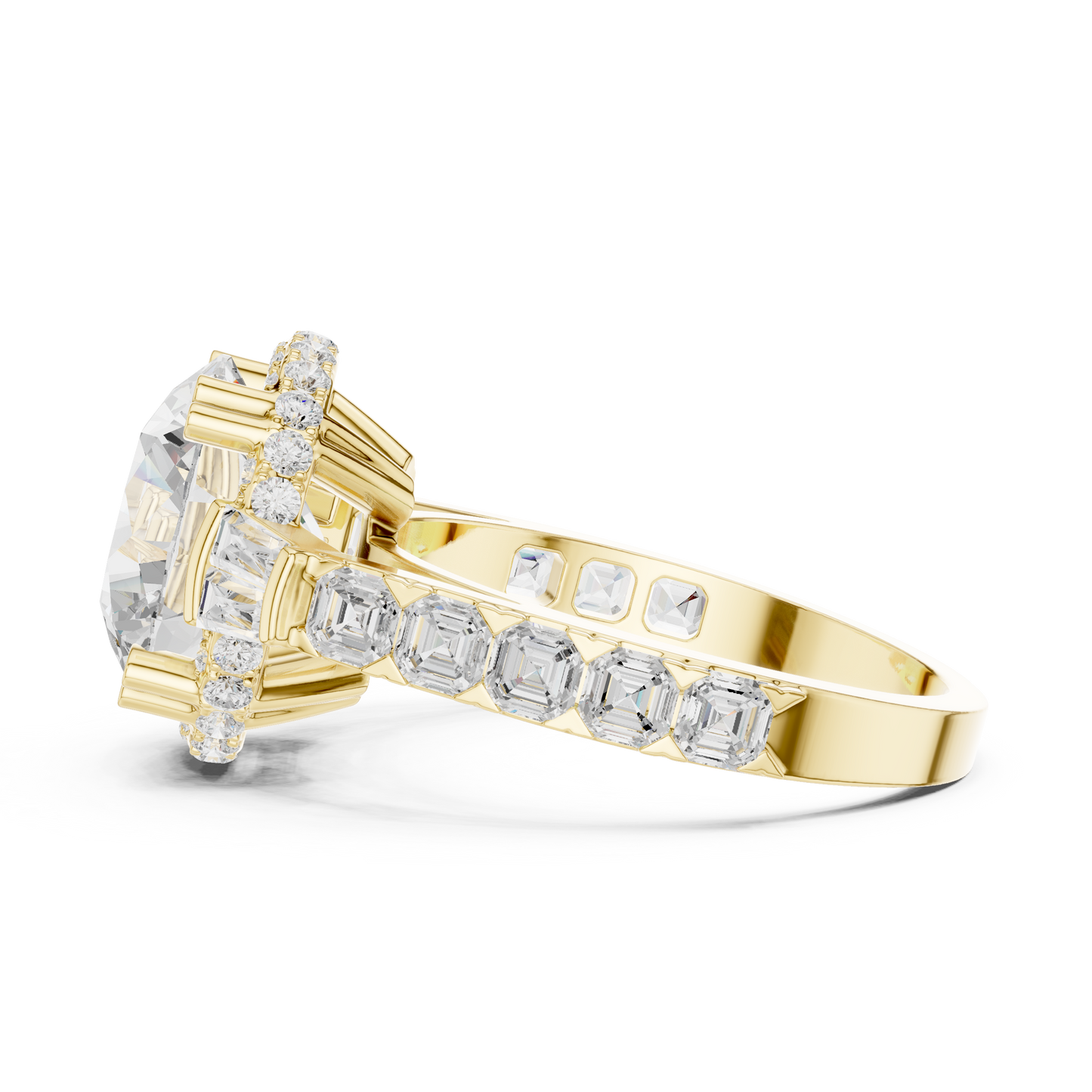 Mixed Shape Lab Grown Diamond Halo Ring