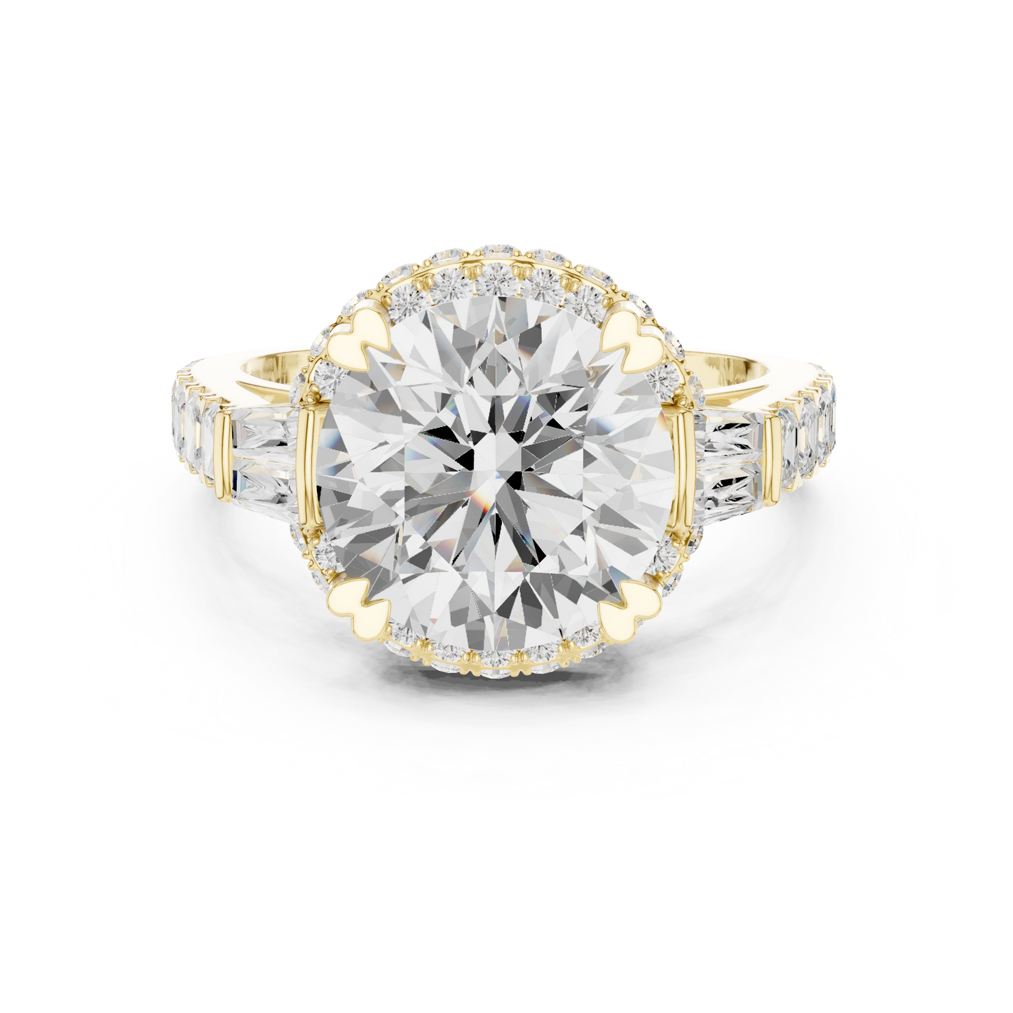 Mixed Shape Lab Grown Diamond Halo Ring