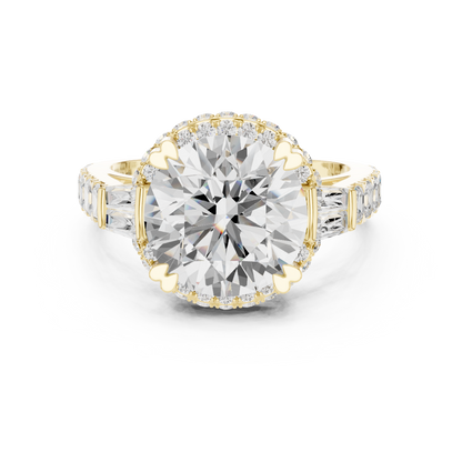 Mixed Shape Lab Grown Diamond Halo Ring