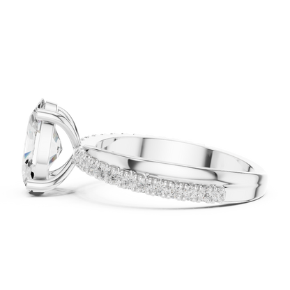 Mixed Shape Lab Grown Diamond Side Stone Ring